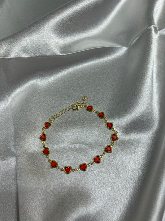 Bracciale cuore smaltati