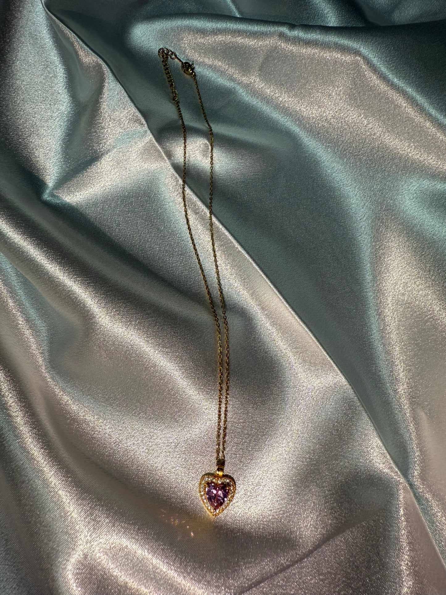 Collana cuore brillante