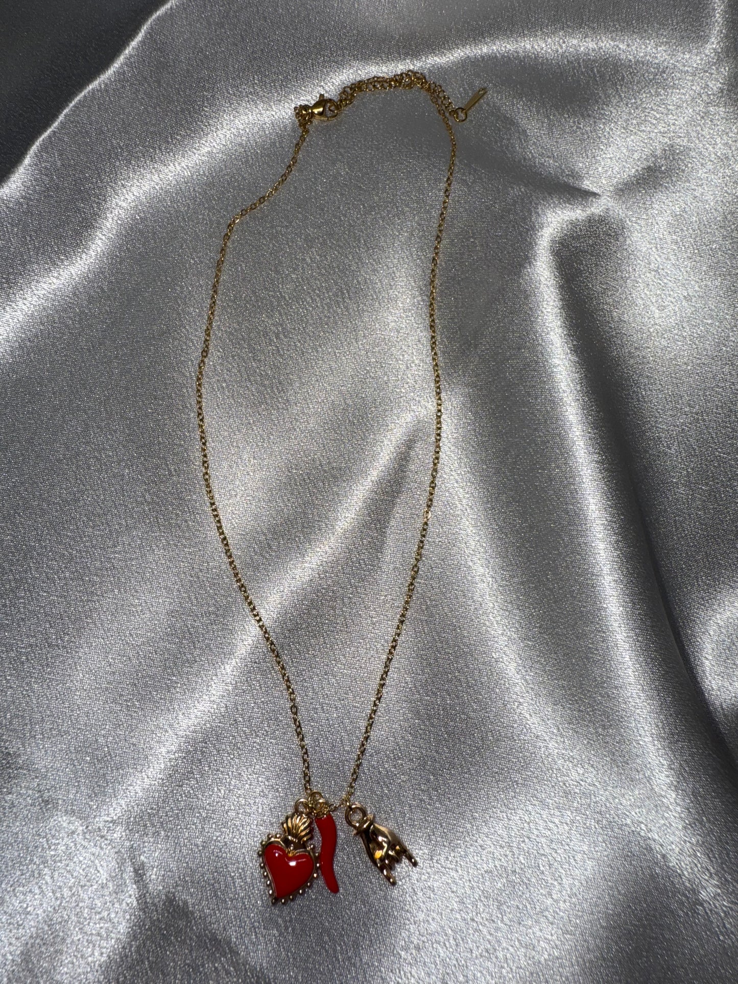 Collana trio charm