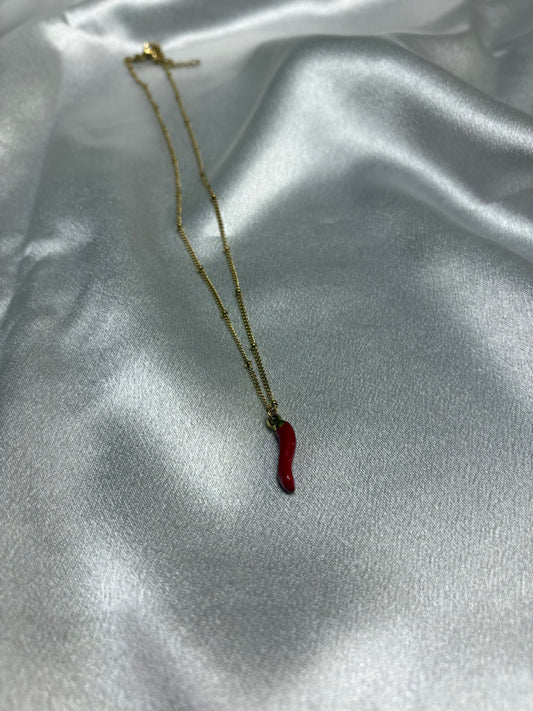 Collana corno Portafortuna