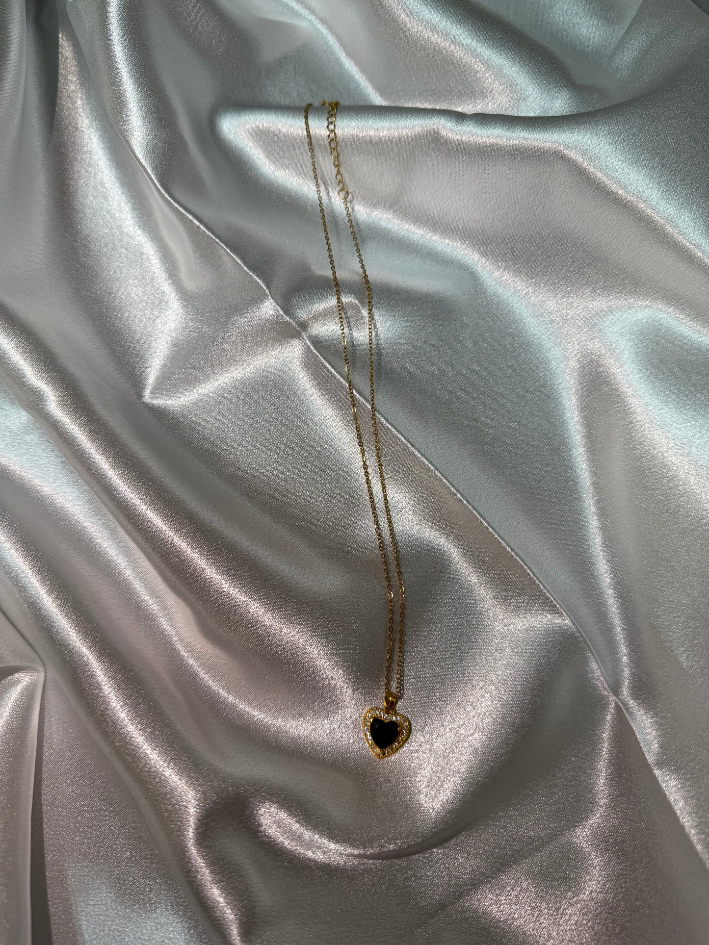 Collana cuore brillante