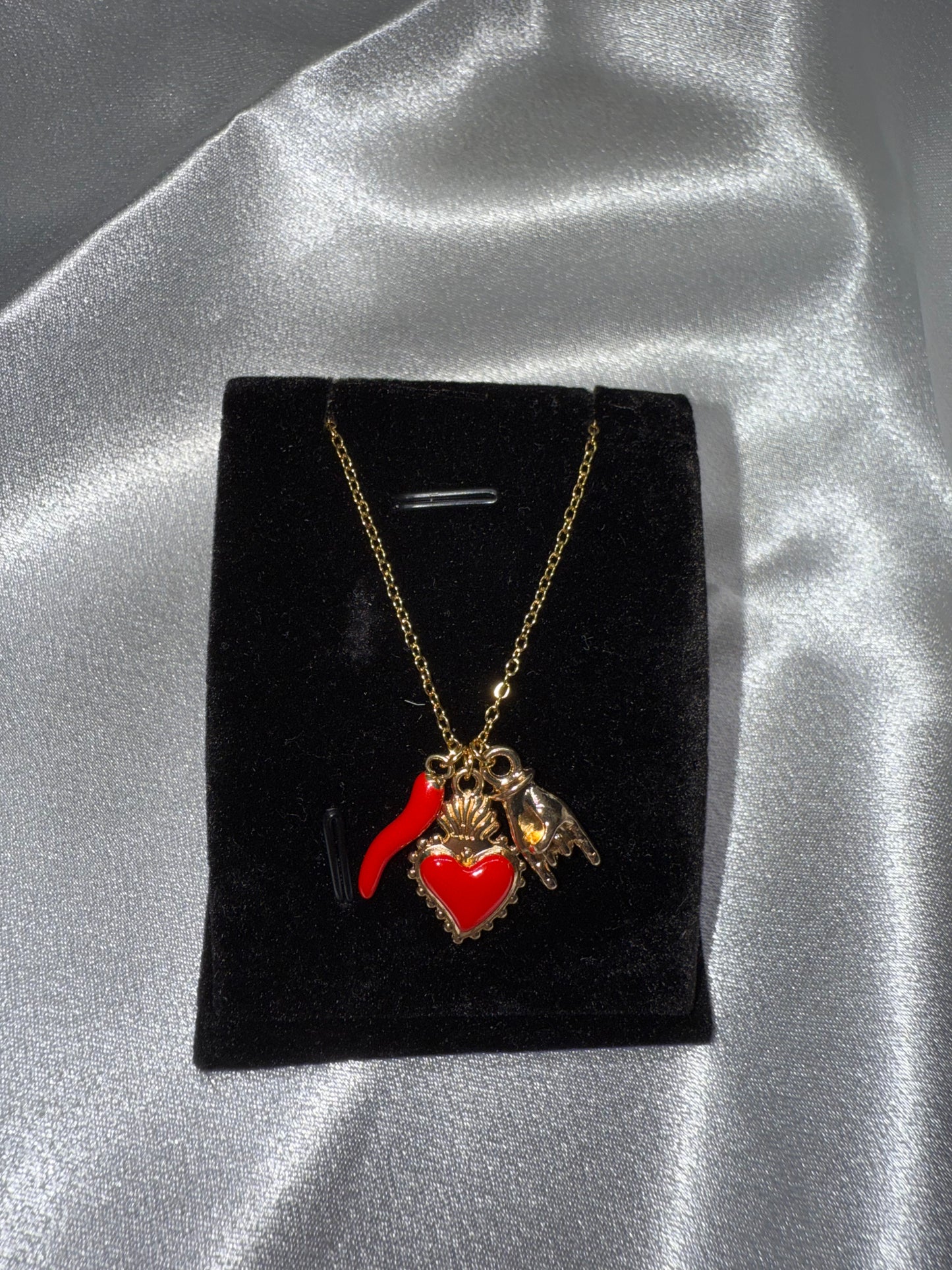 Collana trio charm